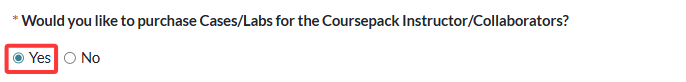 purchase items for instructor and collaborator